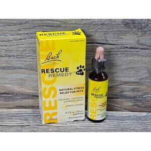 Rescue Remedy Natural Homeopathic Stress Relief Drops for Pets 20ml